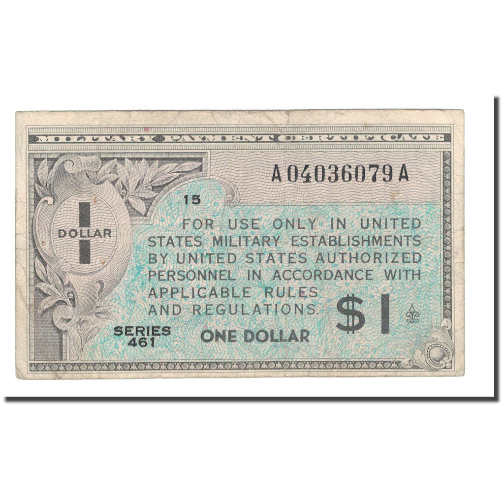 Billete, 1 Dollar, 1946-47, Estados Unidos, KM:M5, BC+