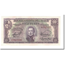 Banknote, Uruguay, 10 Pesos, 1939-1966, 1939-01-02, KM:37c, UNC(65-70)