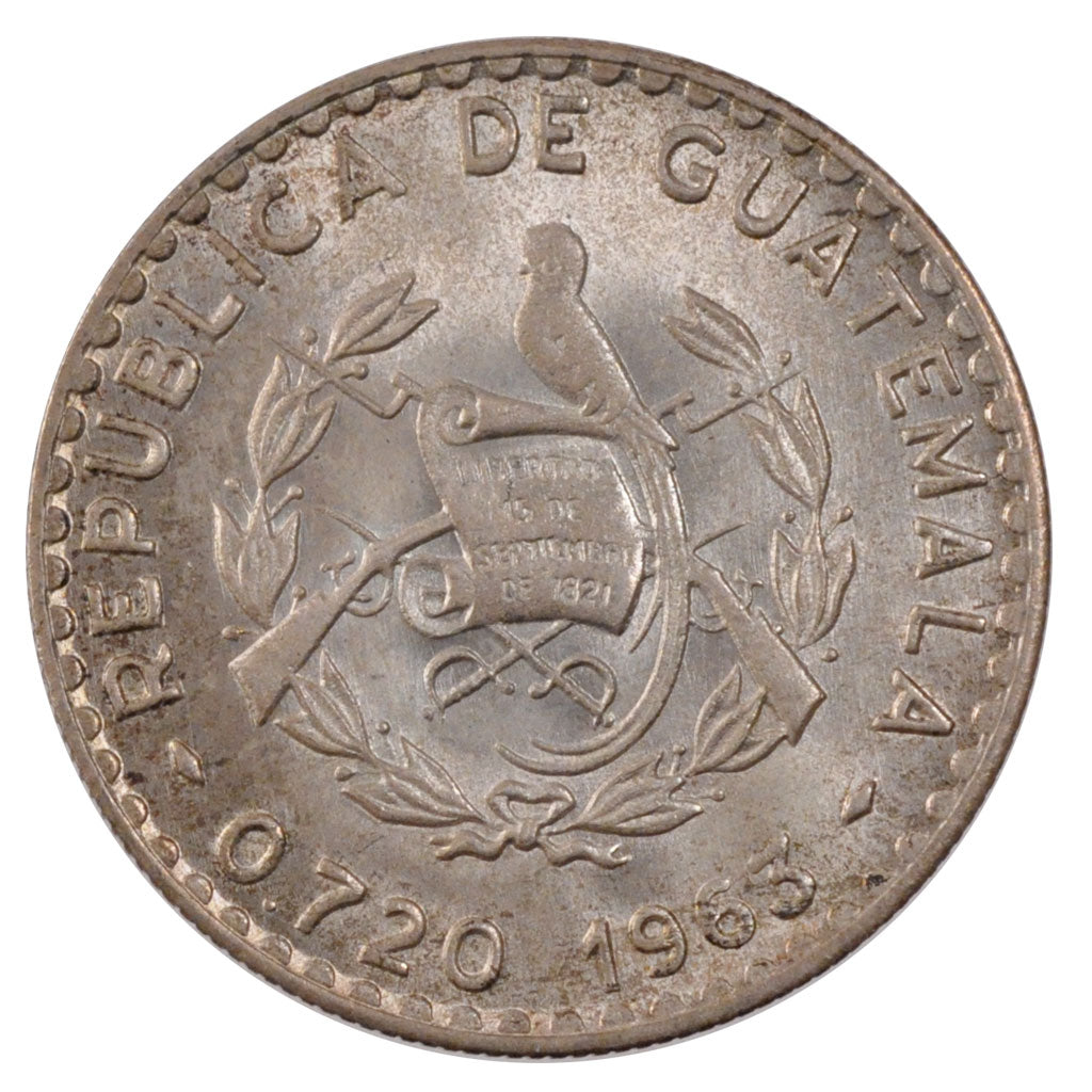Moneda, Guatemala, 50 Centavos, 1963, FDC, Plata, KM:264