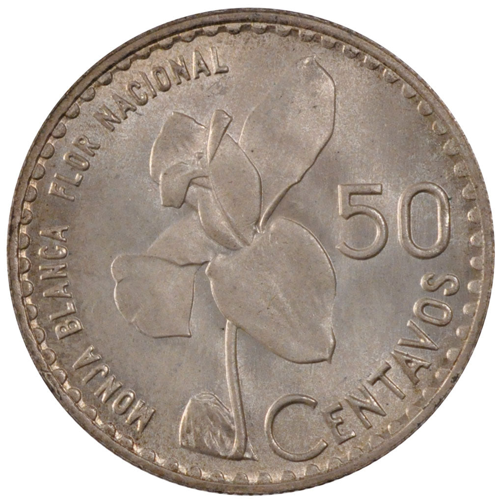 Moneda, Guatemala, 50 Centavos, 1963, FDC, Plata, KM:264