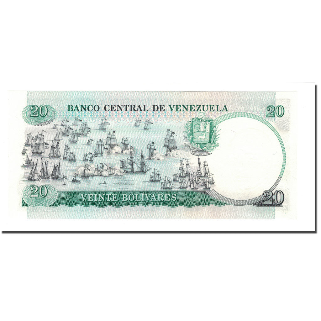 Banknote, Venezuela, 20 Bolivares, 1989, 1987-10-20, KM:71, UNC(65-70)