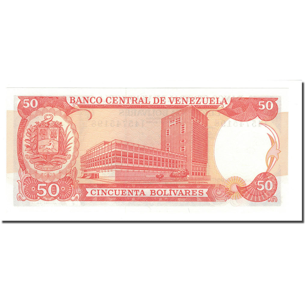 Banknote, Venezuela, 50 Bolivares, 1990, 1990-05-31, KM:72, UNC(65-70)