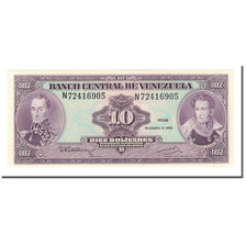 Banknot, Venezuela, 10 Bolívares, 1981, 1981-10-06, KM:61c, UNC(65-70)