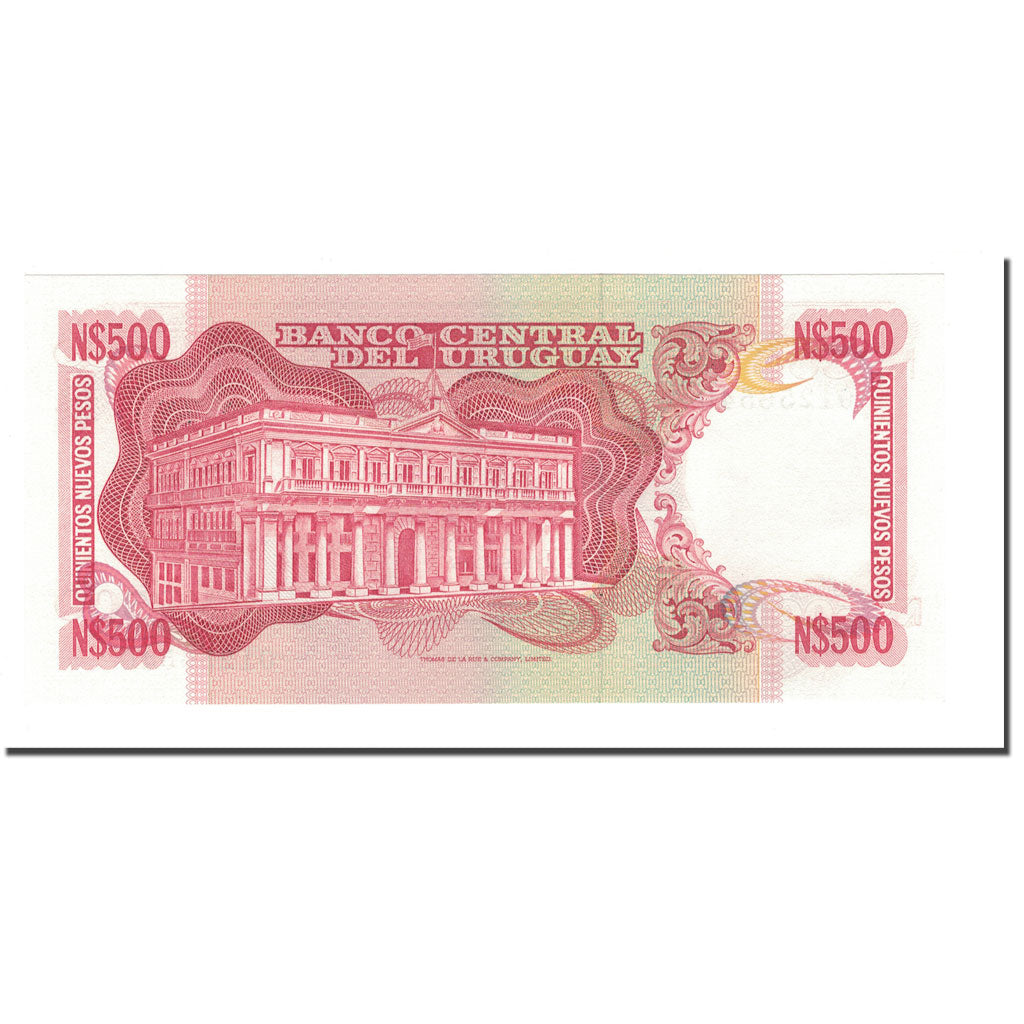 Banknote, Uruguay, 500 Nuevos Pesos, 1991, KM:63a, UNC(65-70)