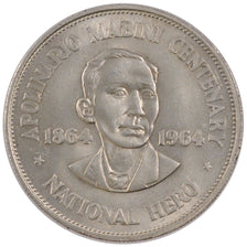 Münze, Philippinen, Peso, 1964, VZ+, Silber, KM:194