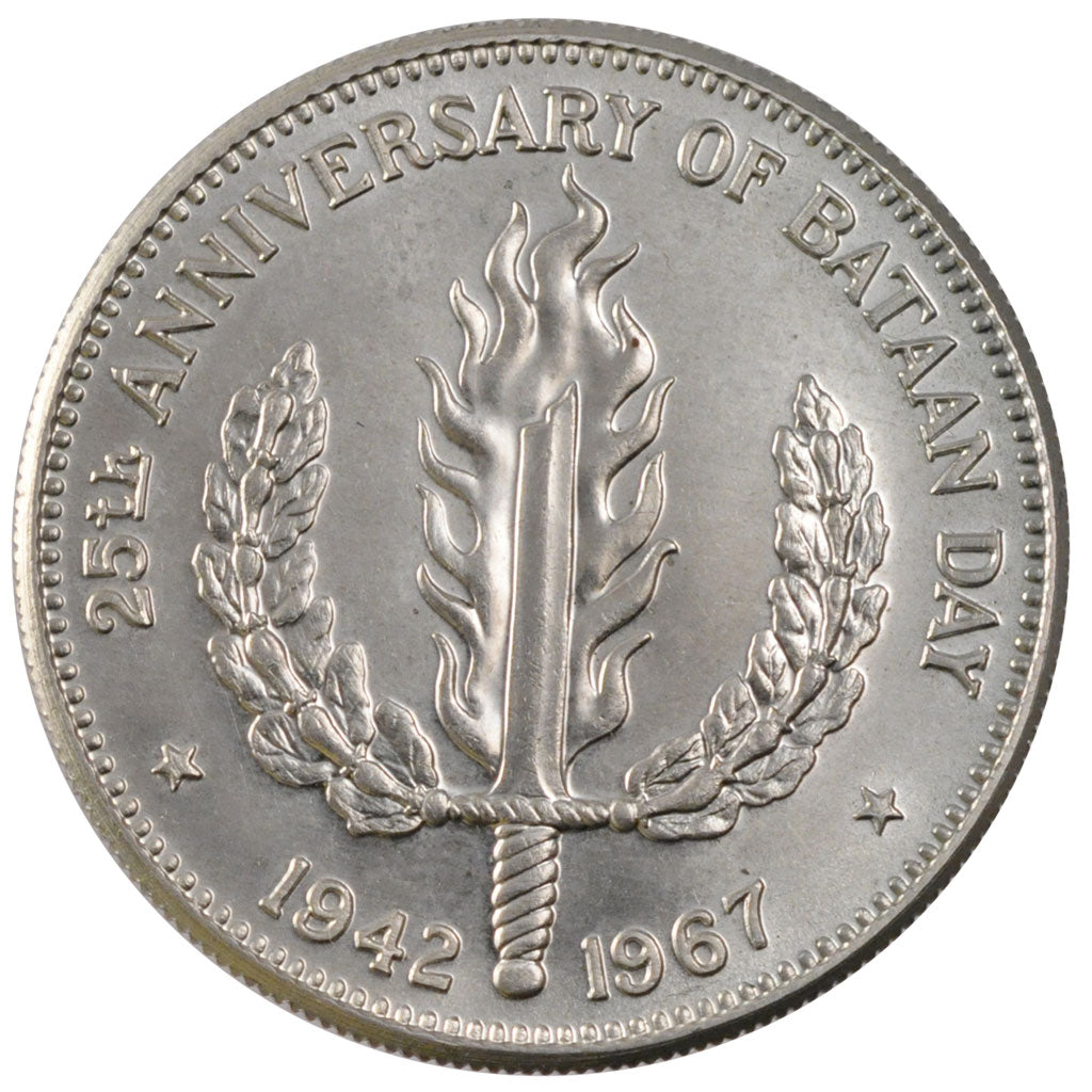 Moneta, Filippine, Peso, 1967, SPL, Argento, KM:195