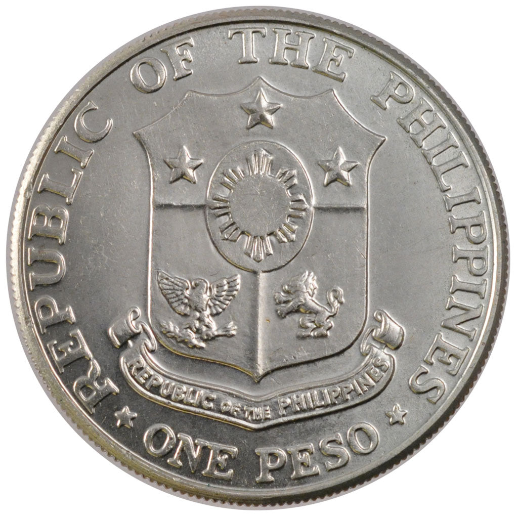 Moneta, Filippine, Peso, 1967, SPL, Argento, KM:195