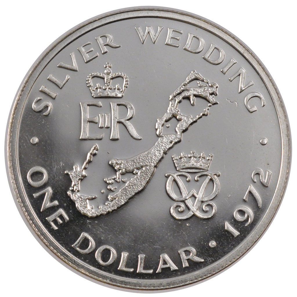 Bermuda, Elizabeth II, Dollar, 1972, SPL, Argento, KM:22