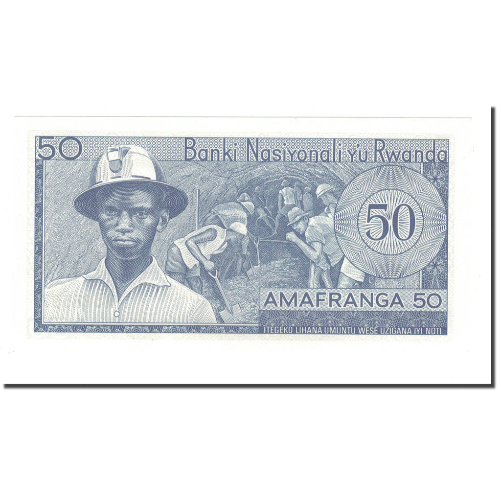 Banknote, Rwanda, 50 Francs, 1976, 1976-01-01, KM:7c, UNC(65-70)