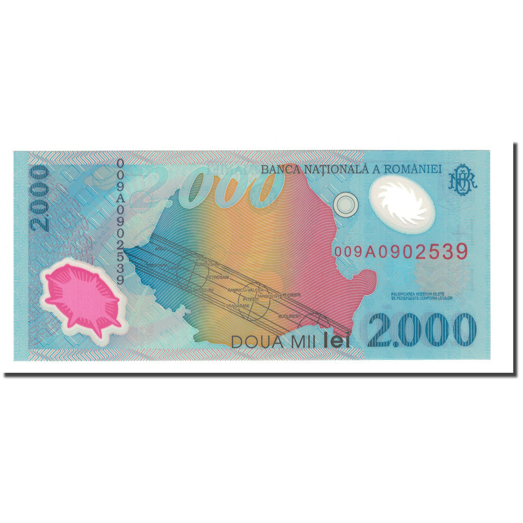 Banknot, Rumunia, 2000 Lei, 1999, KM:111b, UNC(65-70)