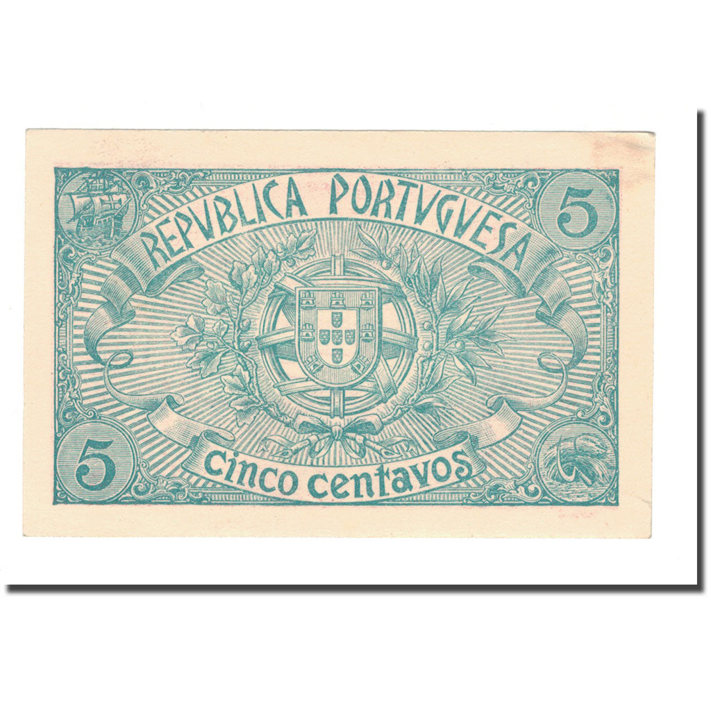 Banknote, Portugal, 5 Centavos, 1918, 1918-04-05, KM:98, UNC(65-70)