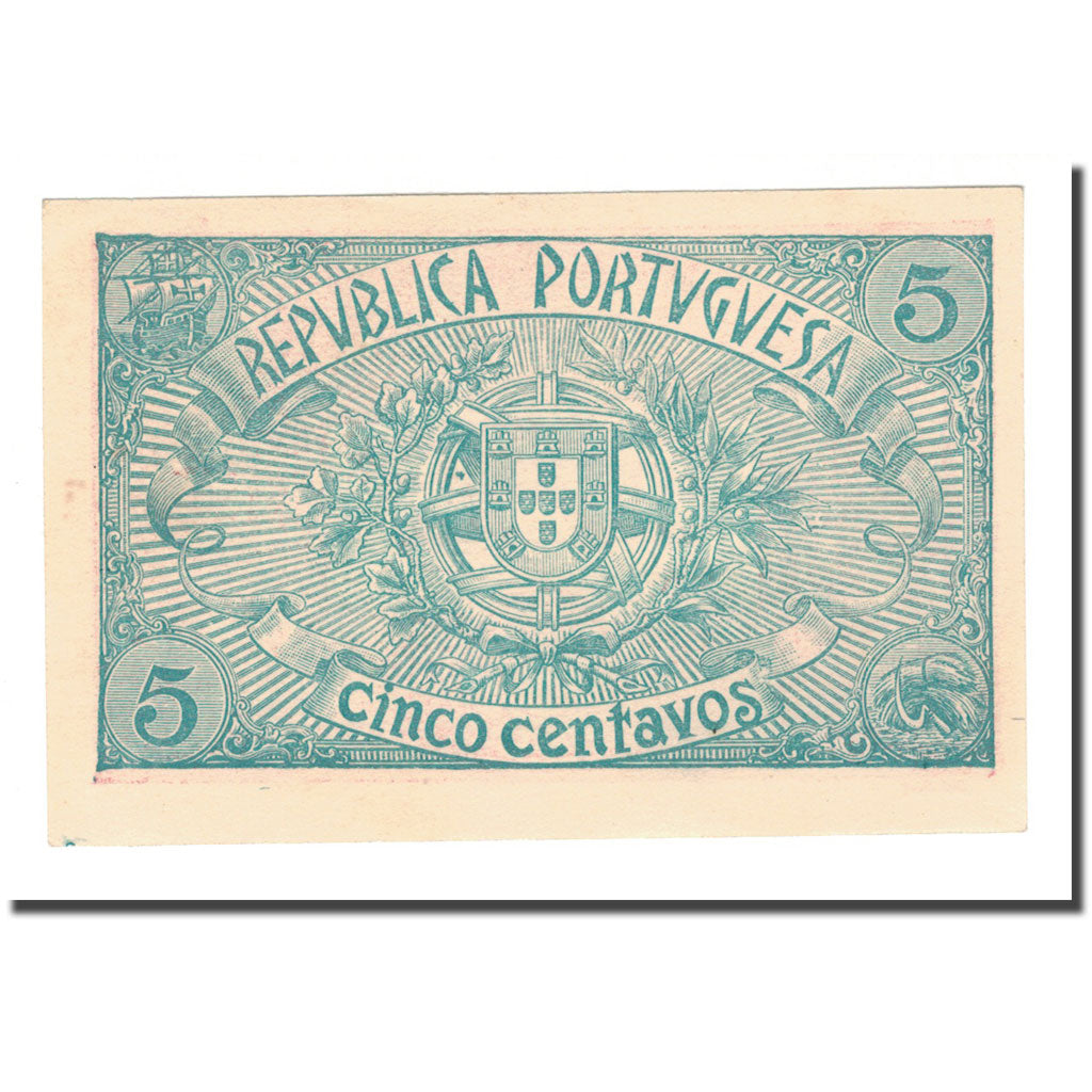 Banknote, Portugal, 5 Centavos, 1918, 1918-04-05, KM:98, UNC(65-70)