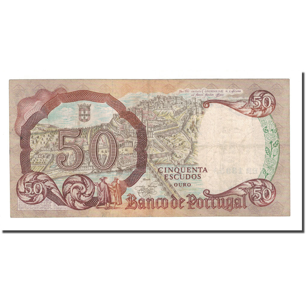 Banknote, Portugal, 50 Escudos, 1964, 1964-02-28, KM:168, EF(40-45)