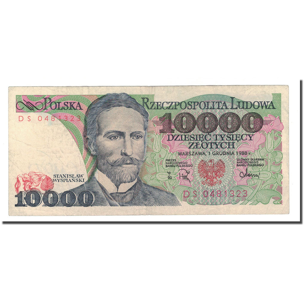 Billet, Pologne, 10,000 Zlotych, 1988, 1988-12-01, KM:151b, TTB