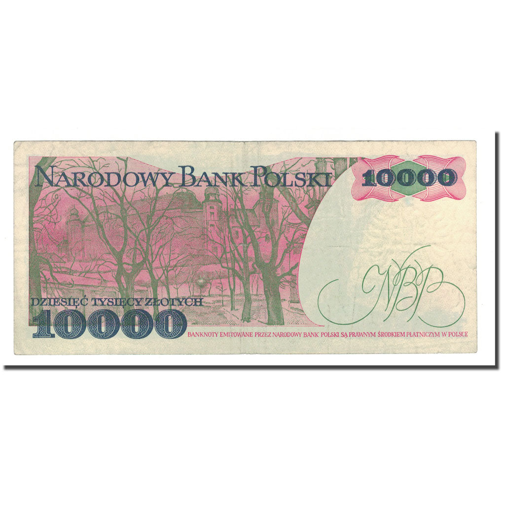 Billet, Pologne, 10,000 Zlotych, 1988, 1988-12-01, KM:151b, TTB