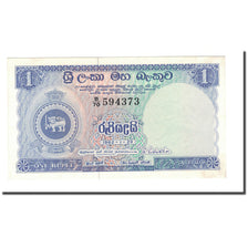 Banknote, Ceylon, 1 Rupee, 1956-63, 1962-01-29, KM:56d, UNC(65-70)