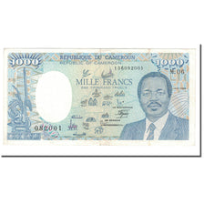 Banknote, Cameroon, 1000 Francs, 1986-1992, 1989-01-01, KM:26a, EF(40-45)