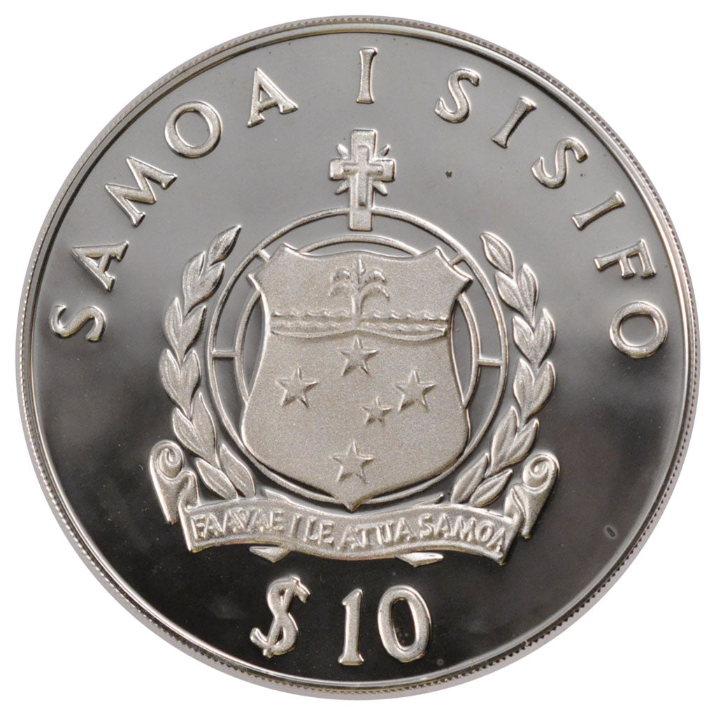 Samoa, 10 Tala, 1981, MS(65-70), Silver, 31.47