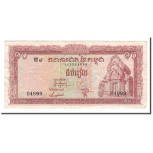 Banknote, Cambodia, 10 Riels, 1962-1975, KM:11b, EF(40-45)