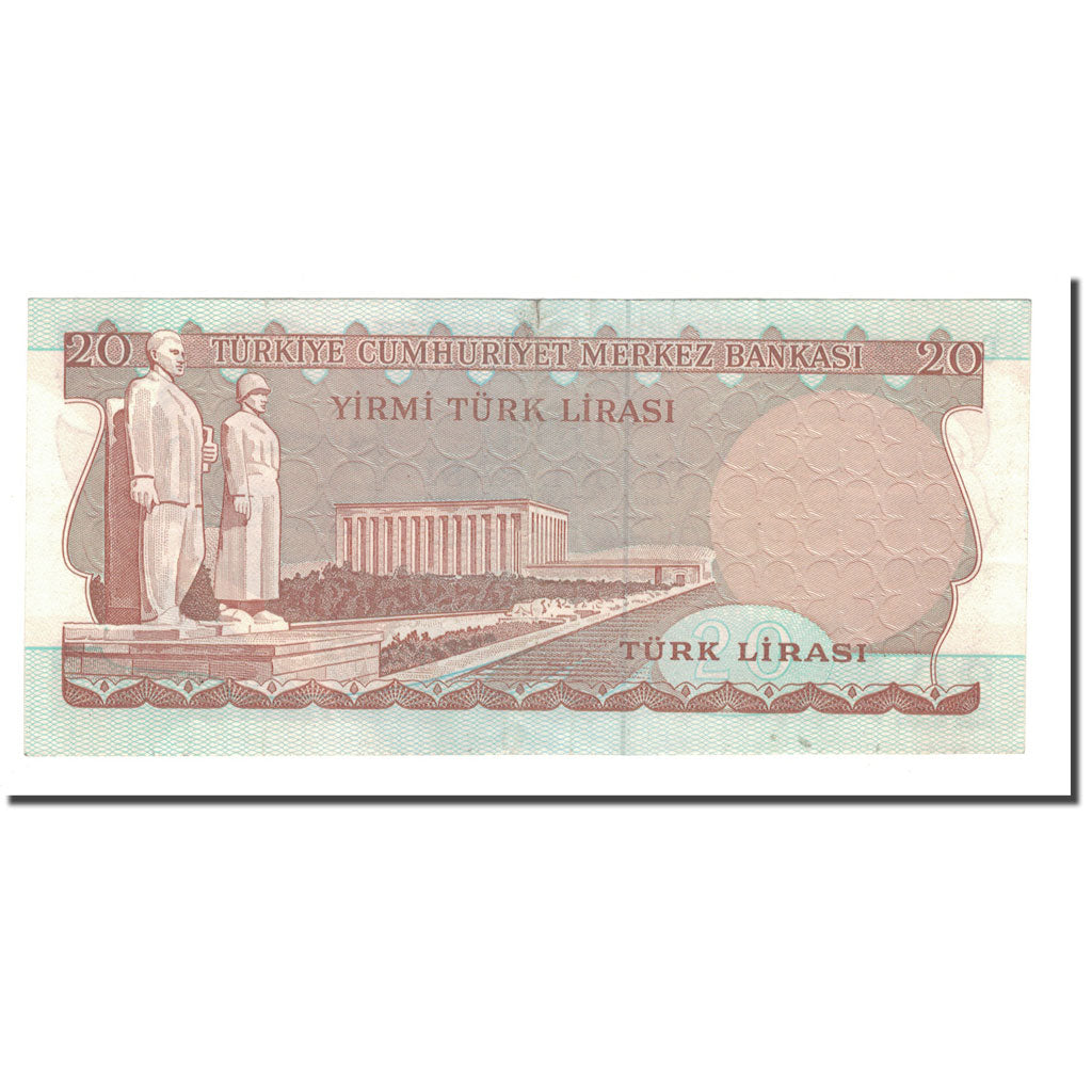 Billete, 20 Lira, 1974, Turquía, L.1970, KM:187a, EBC