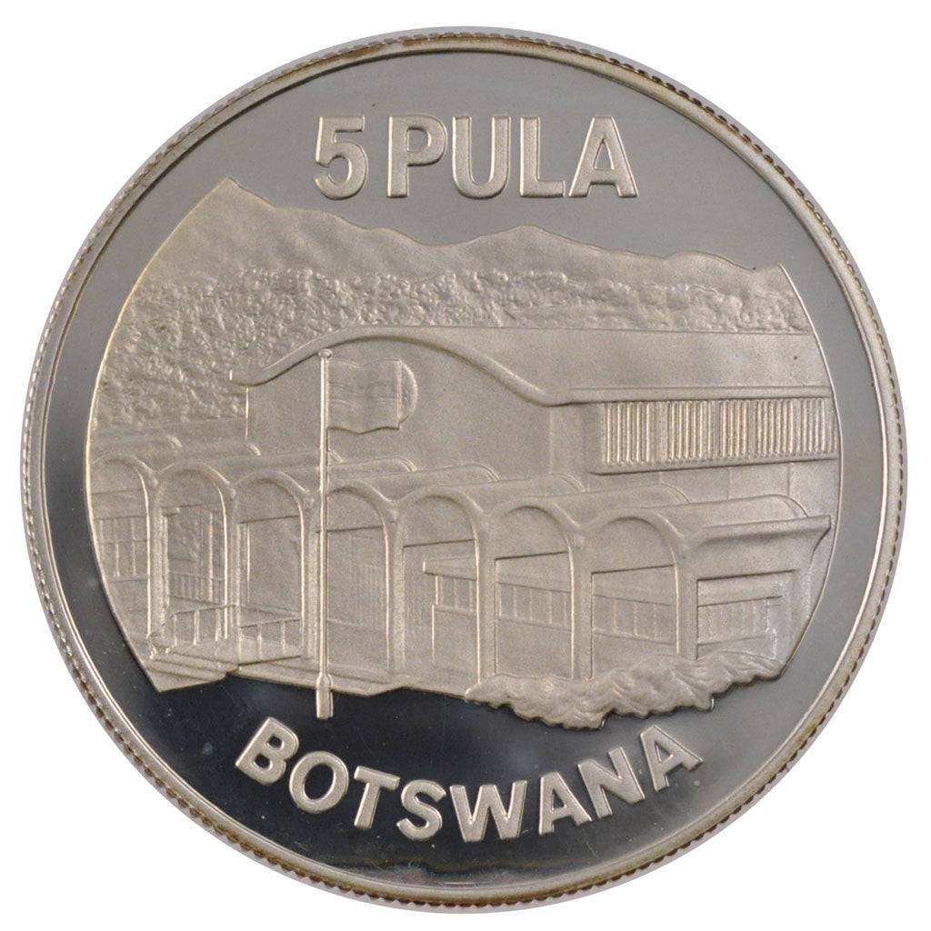 Münze, Botswana, 5 Pula, 1976, STGL, Silber, KM:9a