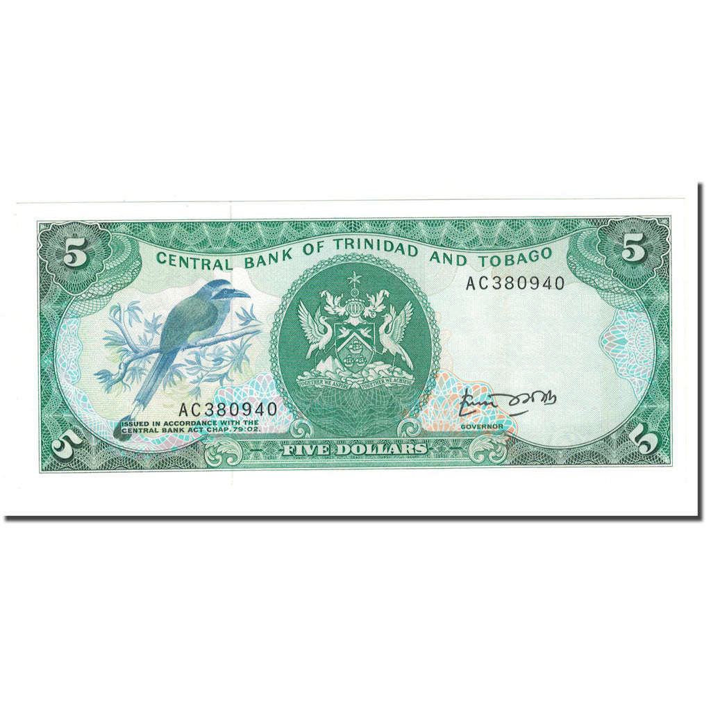 Banconote, TRINIDAD E TOBAGO, 5 Dollars, 1985, KM:37a, FDS