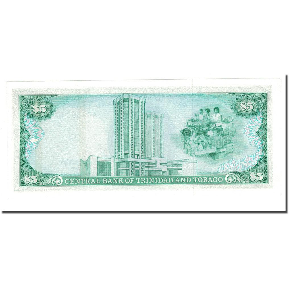 Banconote, TRINIDAD E TOBAGO, 5 Dollars, 1985, KM:37a, FDS