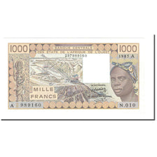 Banknote, West African States, 1000 Francs, 1981-1990, 1985, KM:107Af