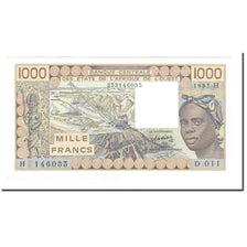 Banknote, West African States, 1000 Francs, 1981-1990, 1985, KM:607Hf