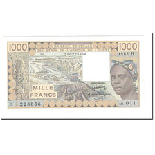 Banknote, West African States, 1000 Francs, 1981-1990, 1985, KM:607Hf