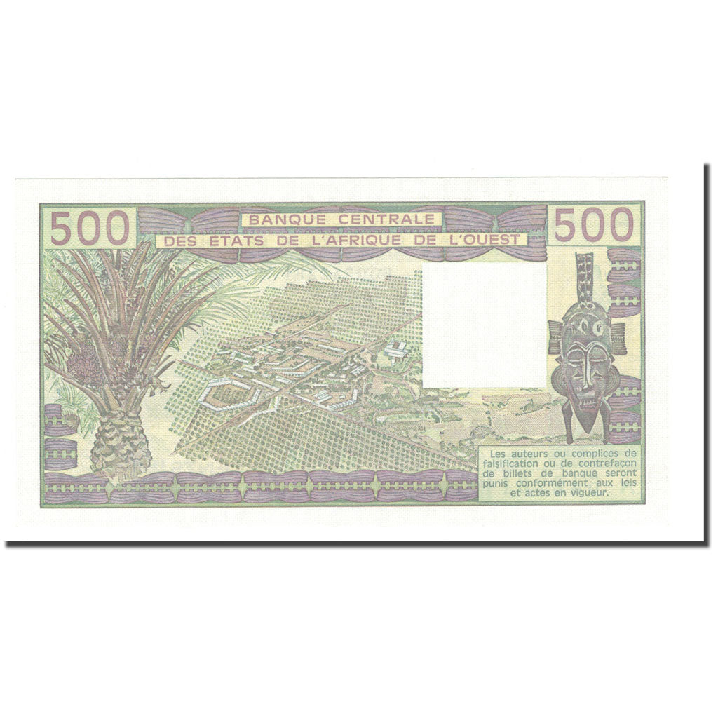 Banknote, West African States, 500 Francs, 1981, KM:106Ac, UNC(65-70)
