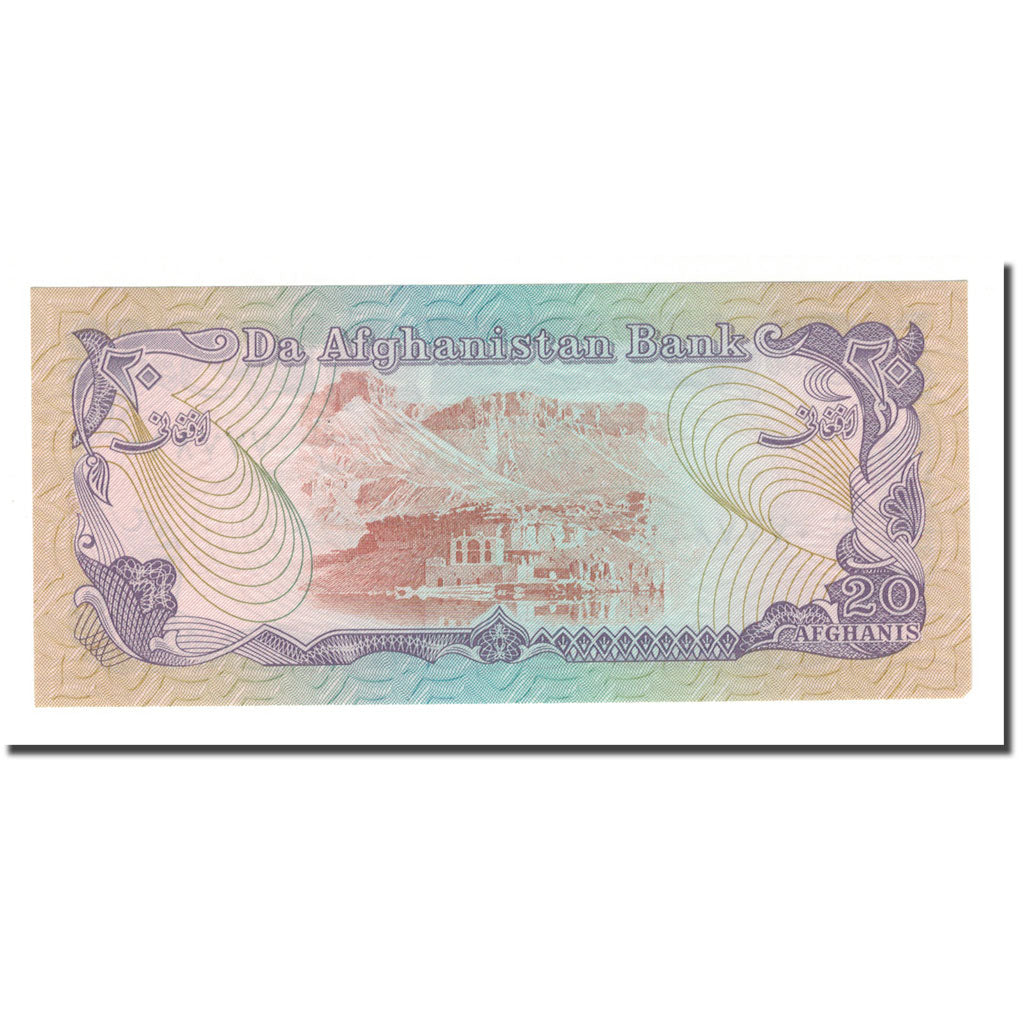 Banknote, Afghanistan, 20 Afghanis, 1979, KM:56a, UNC(64)