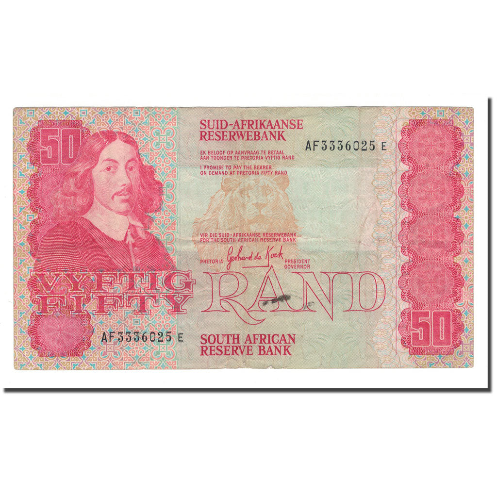 Billete, 50 Rand, 1984, Sudáfrica, KM:122a, MBC
