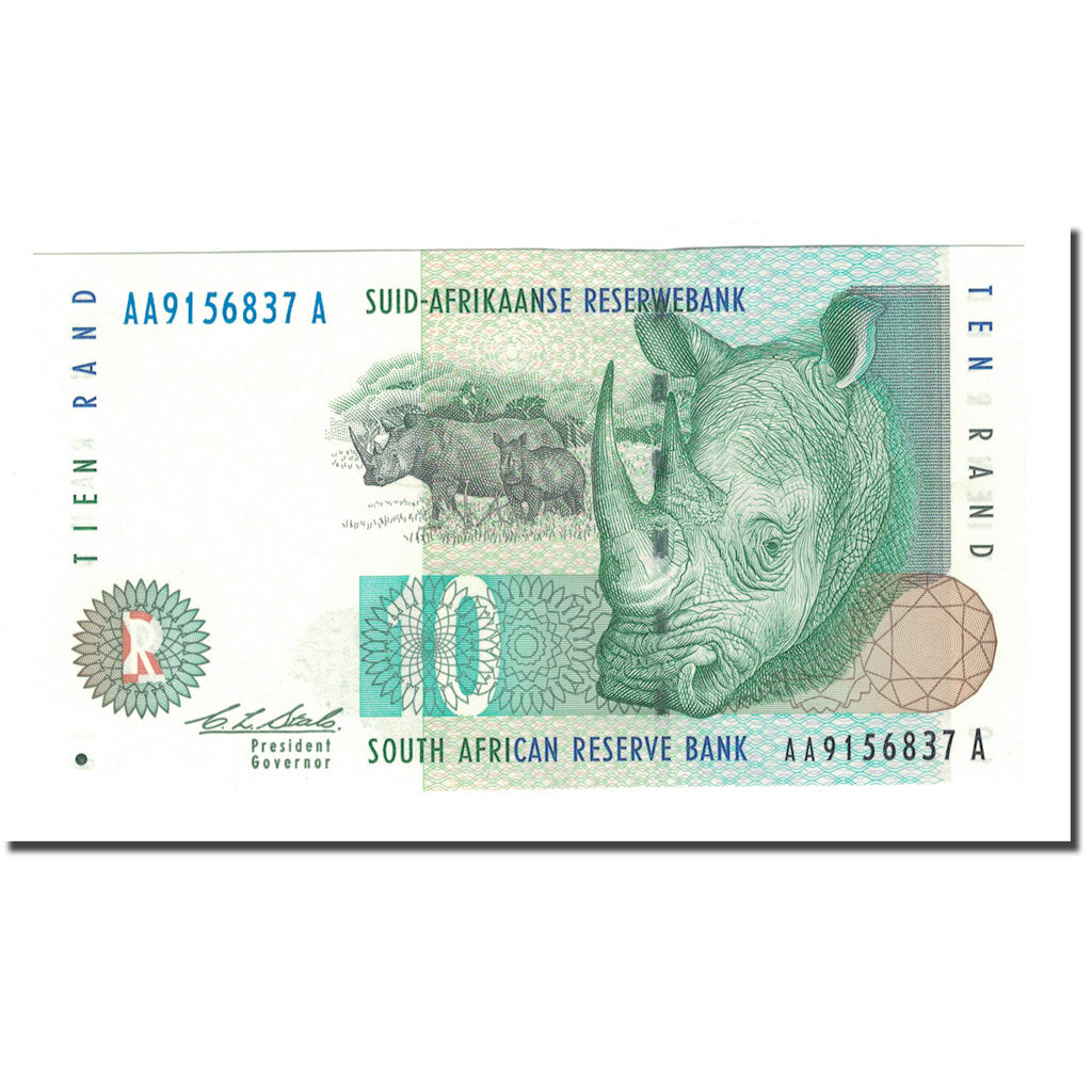 Banknote, South Africa, 10 Rand, 1993, KM:123a, UNC(65-70)