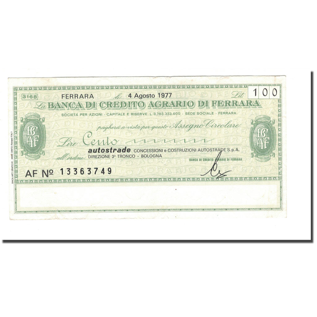 Banknote, Italy, 100 Lire, 1977, 1977-08-04, AU(55-58)