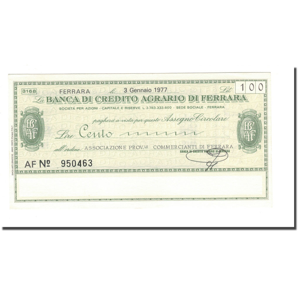 Banknote, Italy, 100 Lire, 1977, 1977-01-03, UNC(65-70)