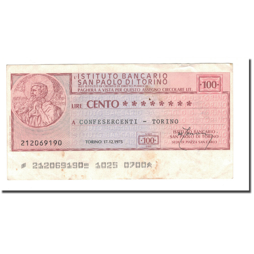 Banknote, Italy, 100 Lire, 1975, 1975-12-17, UNC(65-70)