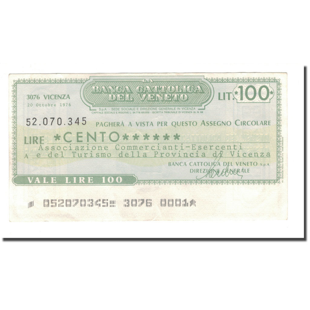 Geldschein, Italien, 100 Lire, 1976, 1976-10-20, UNZ-