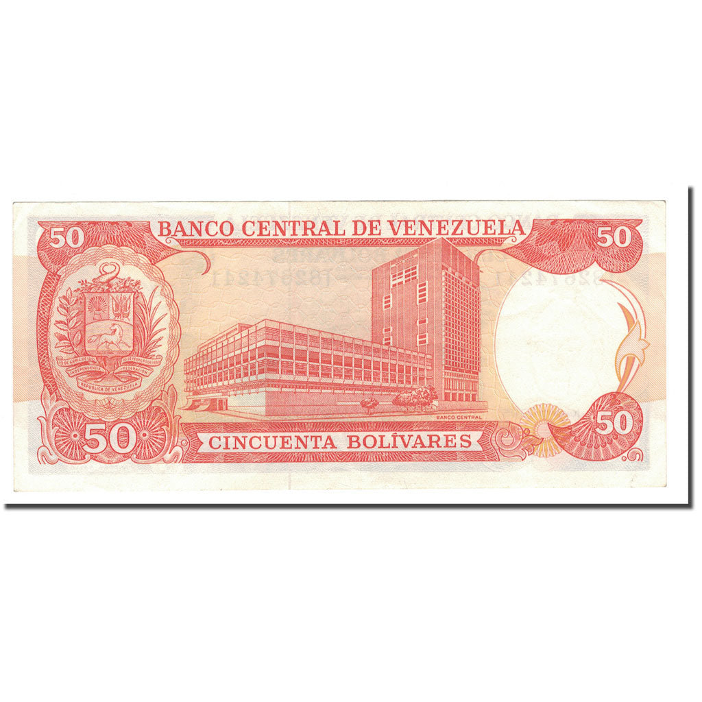 Banknote, Venezuela, 50 Bolivares, 1995, 1995-06-05, KM:65e, AU(55-58)
