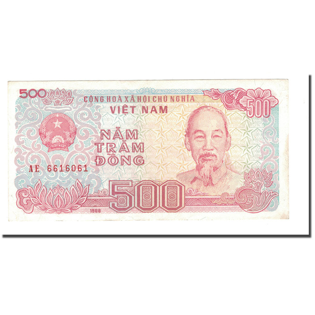 Geldschein, Vietnam, 500 D<ox>ng, 1988, 1989, KM:101a, VZ