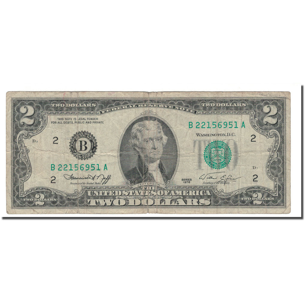 Banknote, United States, Two Dollars, 1976, KM:1628, VG(8-10)