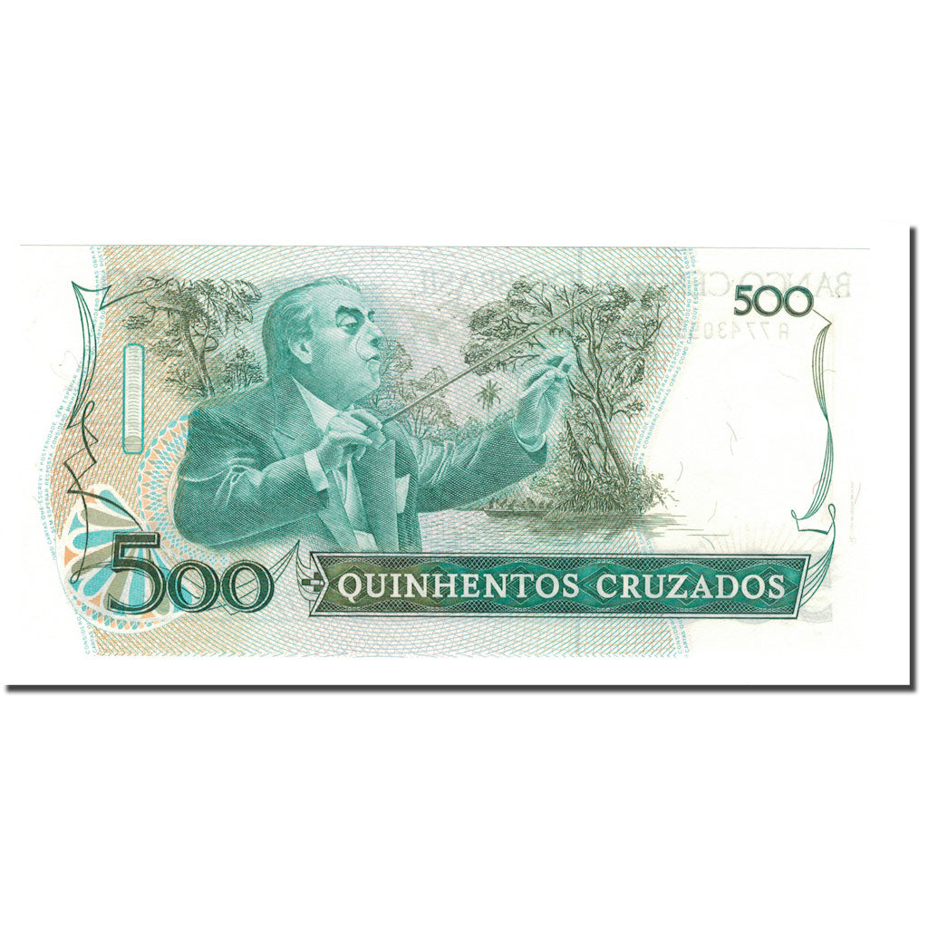 Banknote, Brazil, 500 Cruzados, 1986, KM:212b, UNC(65-70)