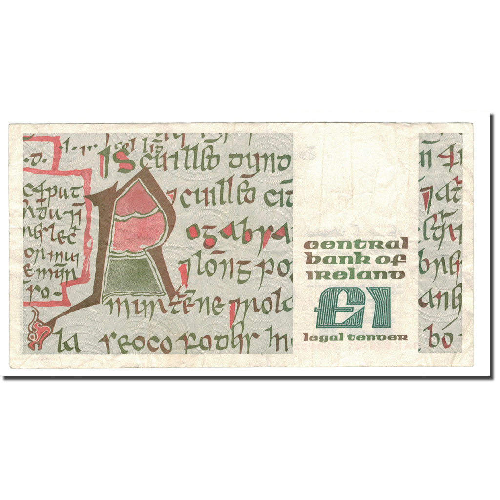 Banknote, Ireland - Republic, 1 Pound, 1977-1989, 1982-06-30, KM:70c, VF(30-35)