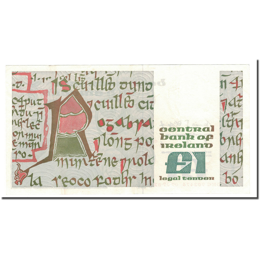 Banknote, Ireland - Republic, 1 Pound, 1977-1989, 1982-09-09, KM:70c, AU(55-58)