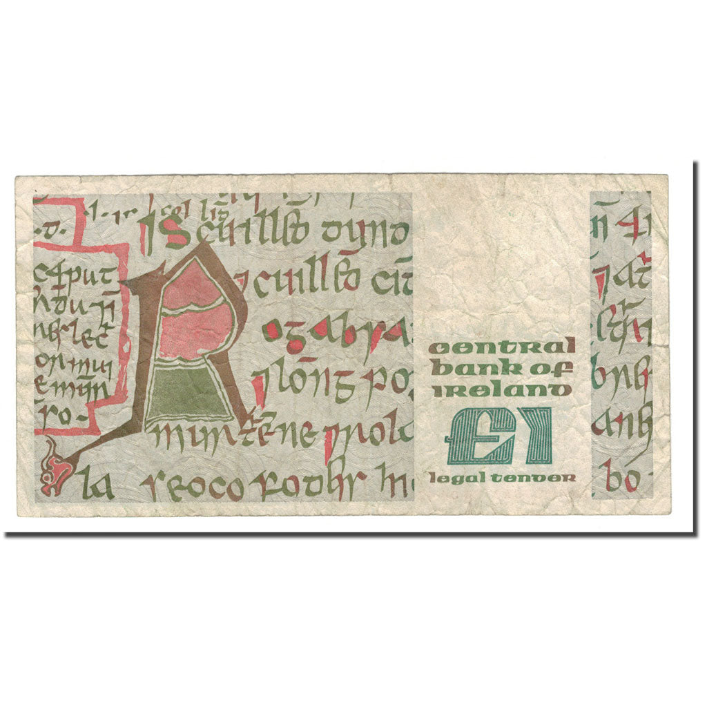 Banknote, Ireland - Republic, 1 Pound, 1977-1989, 1982-09-09, KM:70c, VF(20-25)