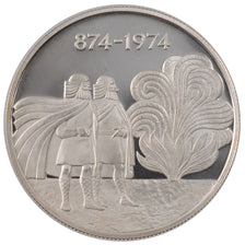 ICELAND, 1000 Kronur, 1974, KM #21, MS(65-70), Silver, 30.00