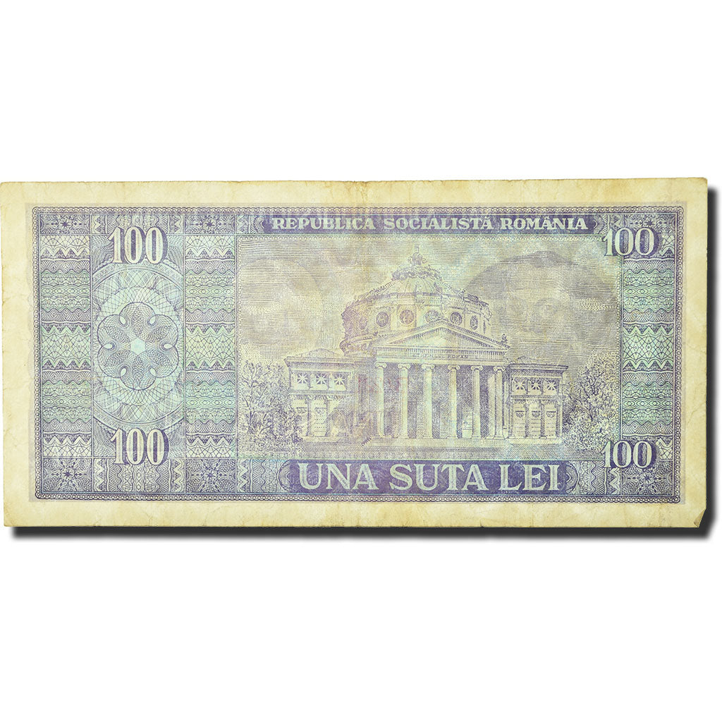 Banknote, Romania, 100 Lei, 1966, KM:97a, VF(20-25)