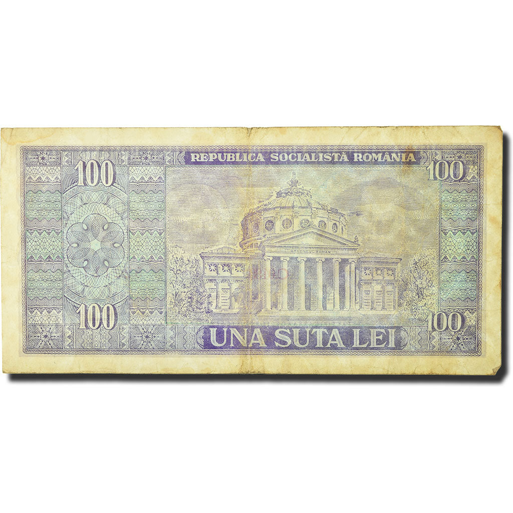 Banknote, Romania, 100 Lei, 1966, KM:97a, VF(20-25)
