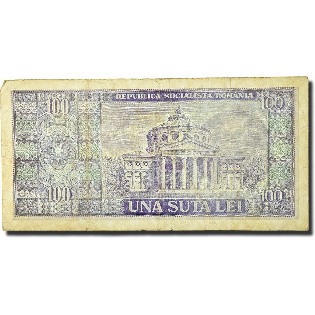 Geldschein, Rumänien, 100 Lei, 1966, KM:97a, S