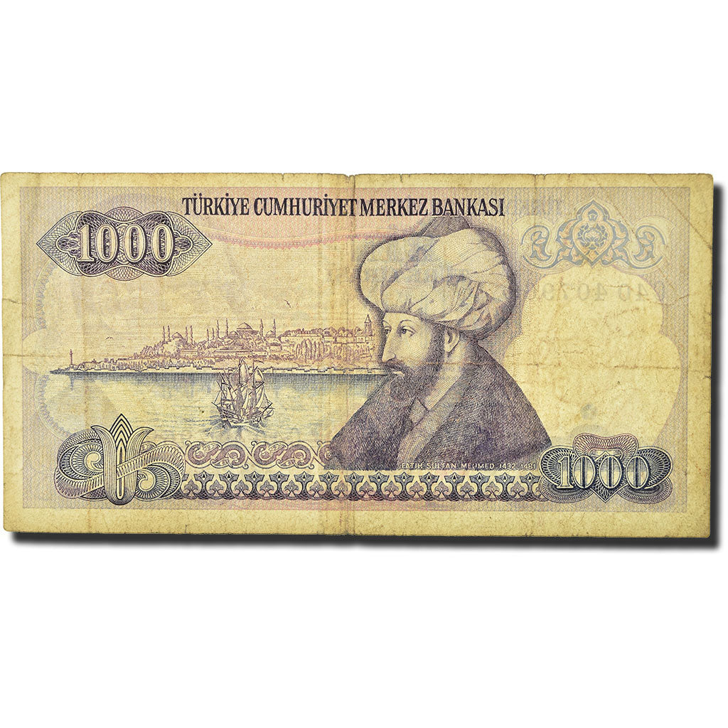 Banknote, Turkey, 1000 Lira, 1986, KM:196, VG(8-10)